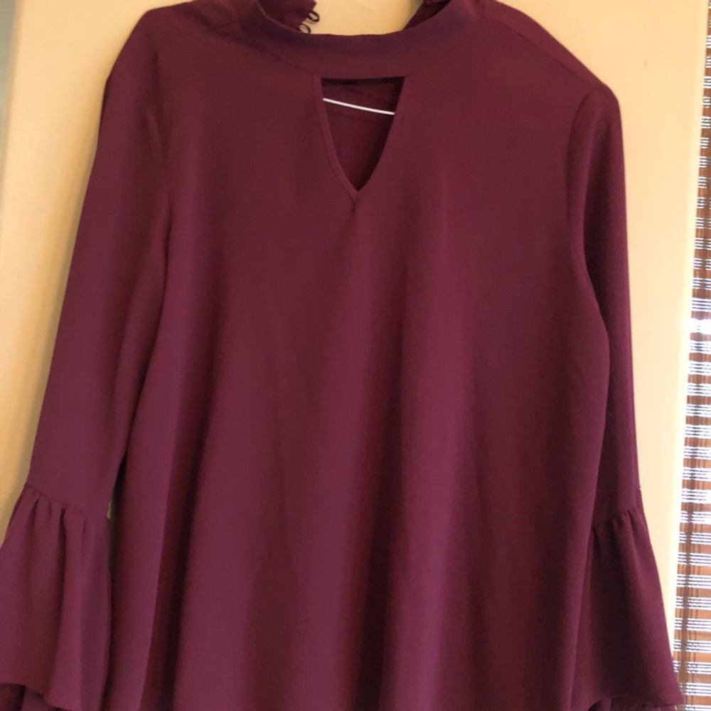 Burgundy blouse